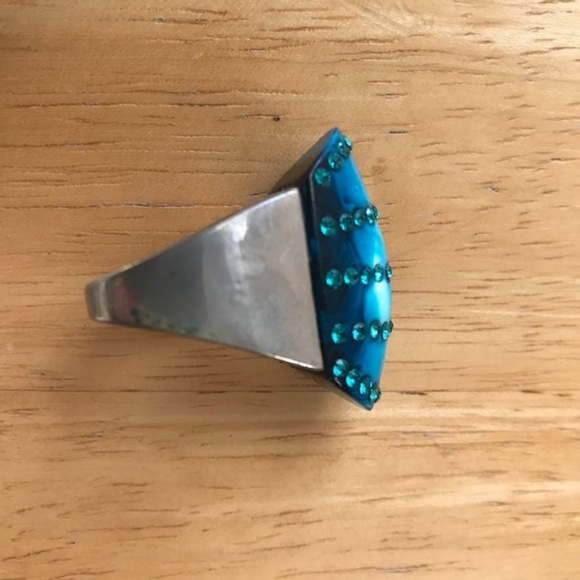 Handmade Size 7 Ring Turquoise Color - Picture 3 of 8